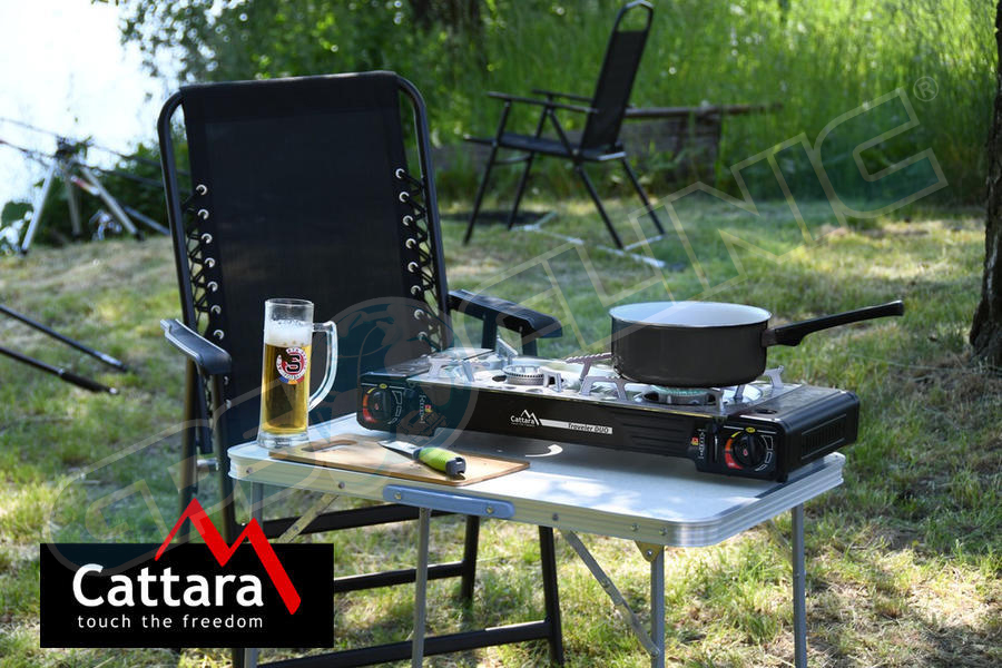 Fogão a Gás Portátil c/2 Bocas- Cattara