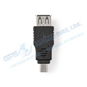 Adaptador Nedis Mini USb - USB A Fema 