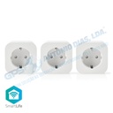 3x Tomadas Nedis Schuko/Type F - 2500W SmartLife