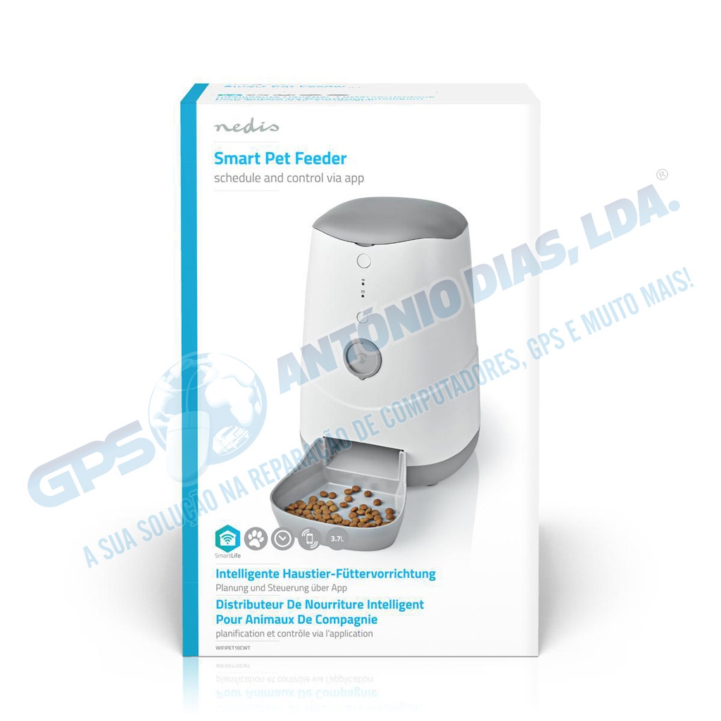 Dispensador de Comida p/Gatos - Nedis - SmartLife