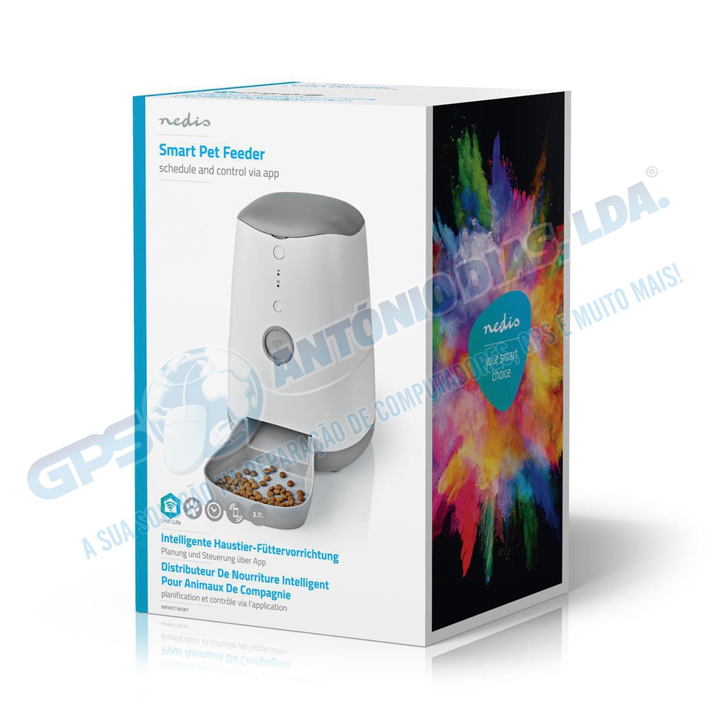 Dispensador de Comida p/Gatos - Nedis - SmartLife