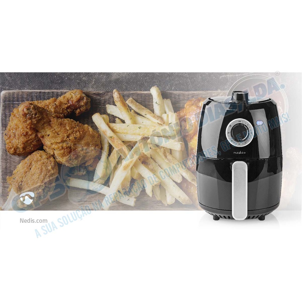 Fritadeira de Ar Quente 2.4L 1000w - Nedis