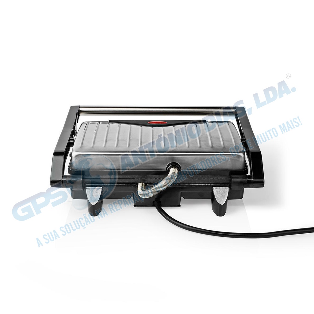 Grelhador Compacto 750 W Aluminio -Nedis KAGR110SR