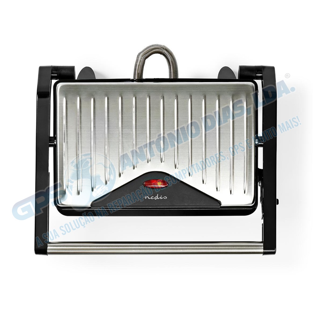 Grelhador Compacto 750 W Aluminio -Nedis KAGR110SR