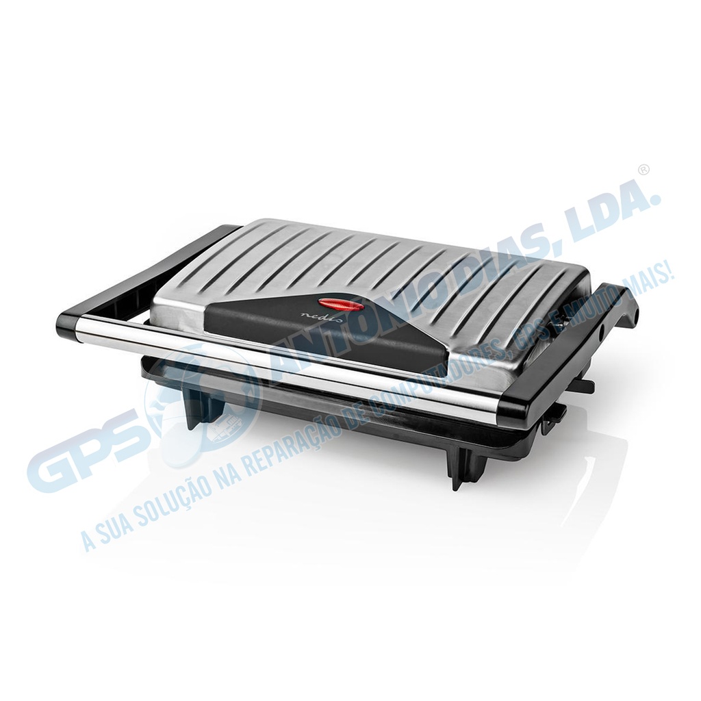 Grelhador Compacto 750 W Aluminio -Nedis KAGR110SR