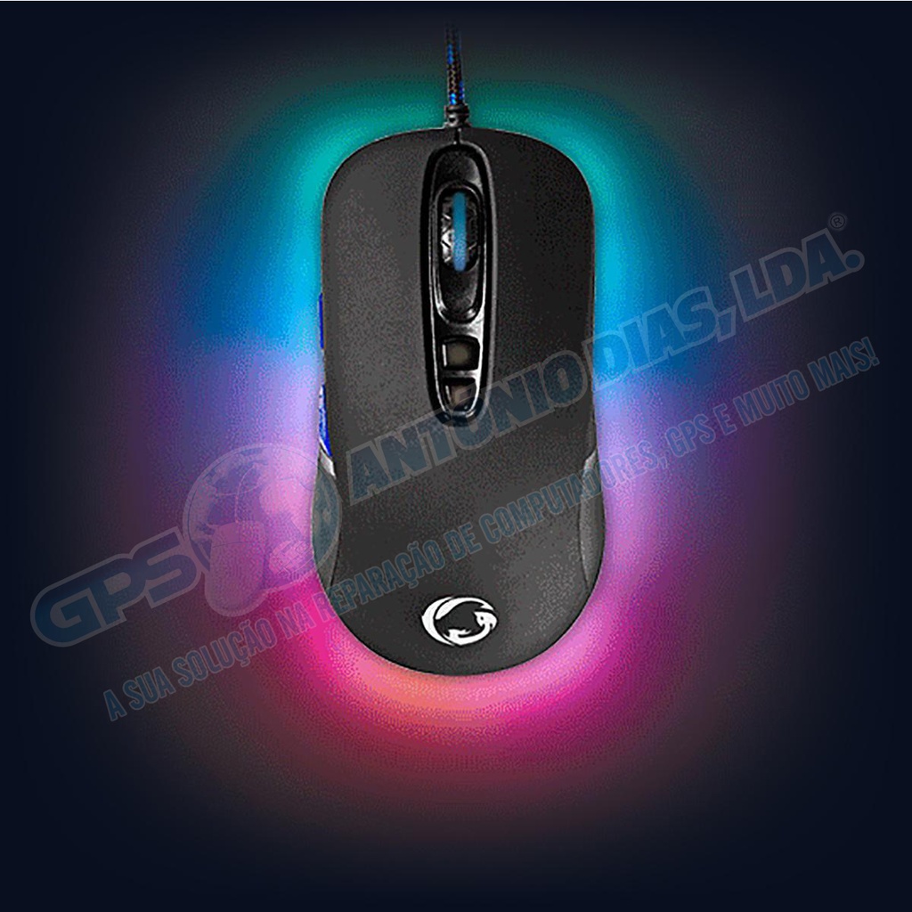 Rato Gaming Nedis c\fio 7 Botões 4000Dpi c\luz RGB