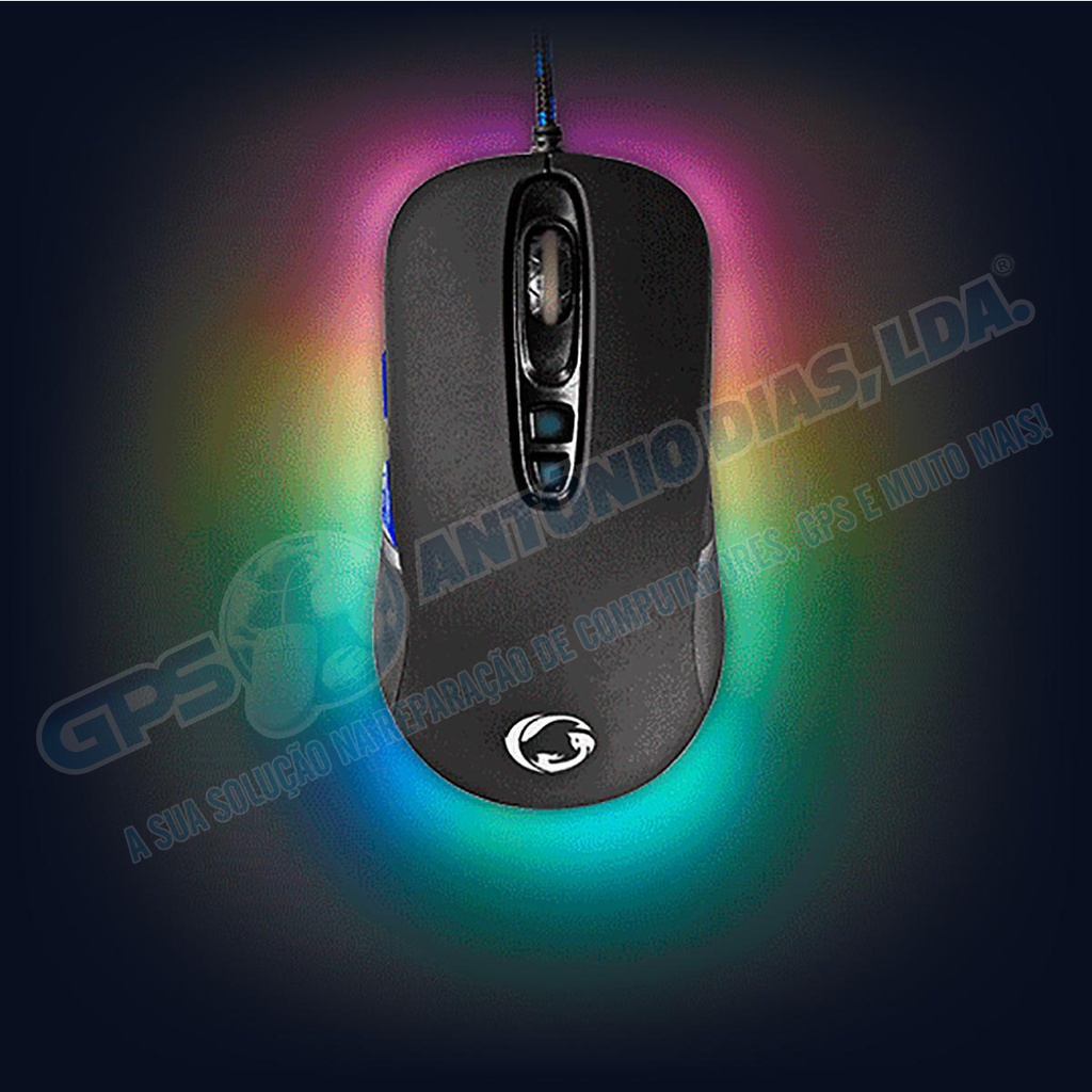 Rato Gaming Nedis c\fio 7 Botões 4000Dpi c\luz RGB