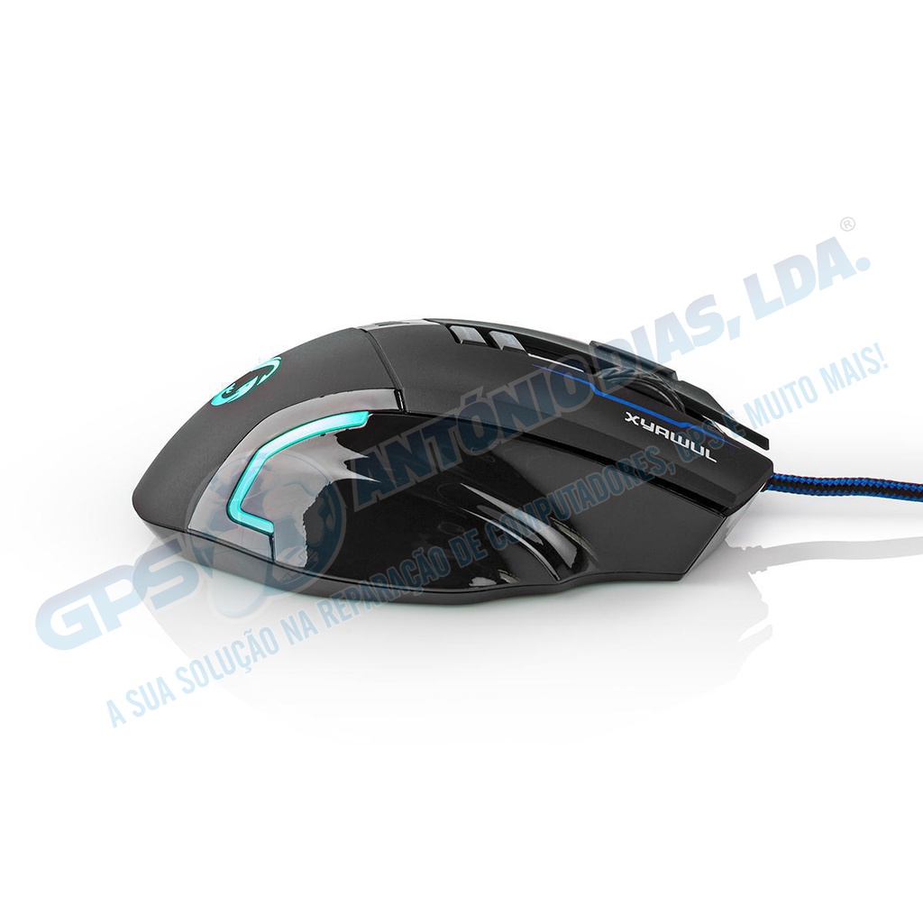 Rato Gaming Nedis c\fio 8 Botões 3200Dpi c\luz