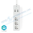 Régua Nedis 3xSchuko 4xUsb 16A 3680w - SmartLife