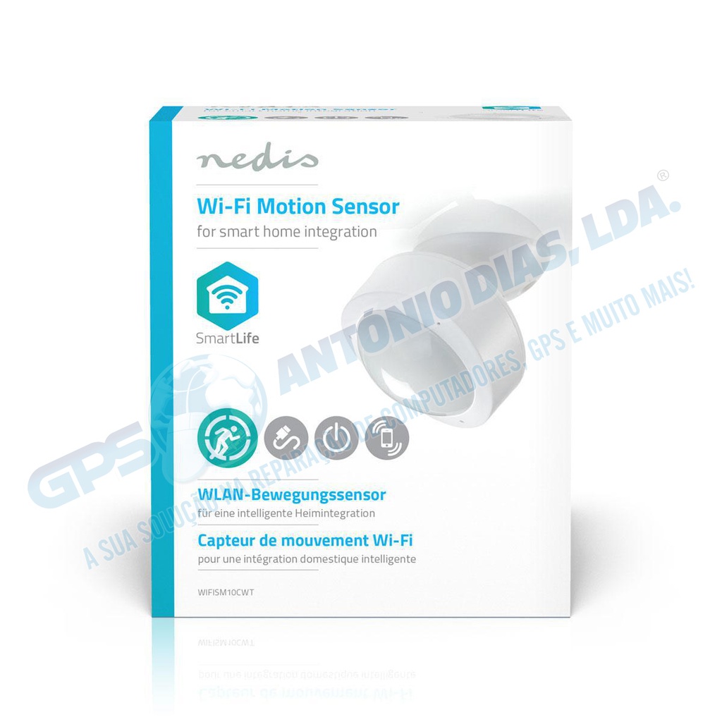 Sensor de Movimento Inteligente Wifi - Nedis