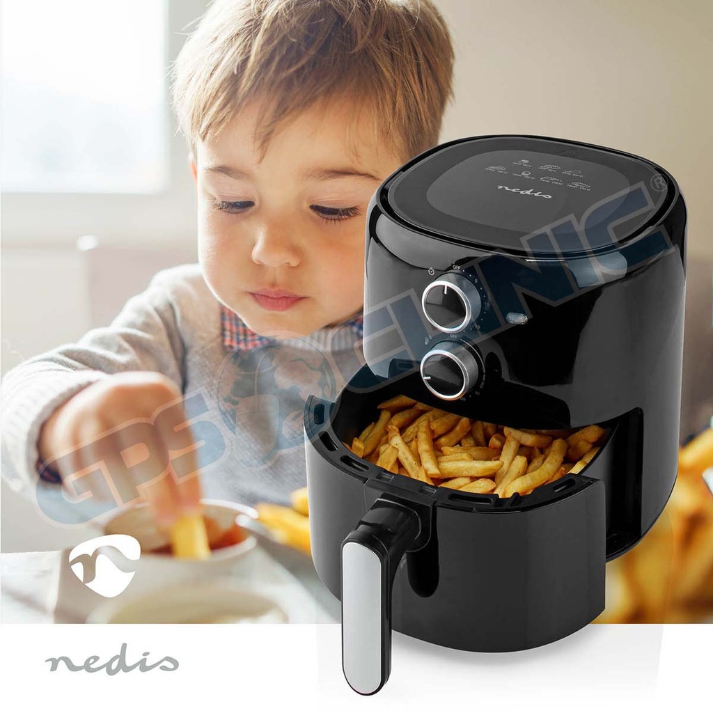 Fritadeira de Ar Quente 3L 1500W- Nedis