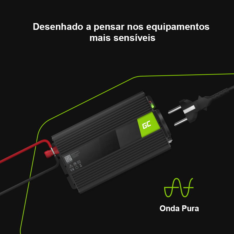 Conversor Green Cell 1000w/2000w 24v-230v - Onda Pura