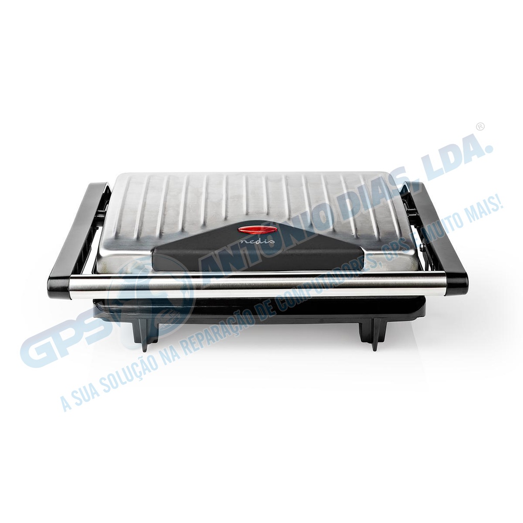 Grelhador Compacto 750 W Aluminio -Nedis KAGR110SR