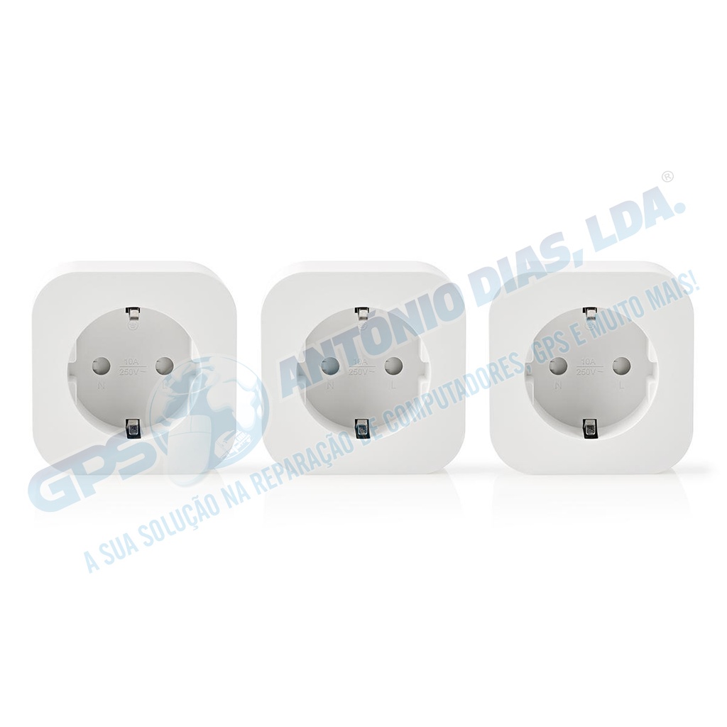 3x Tomadas Nedis Schuko/Type F - 2500W SmartLife