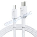 Cabo branco USB-C Tipo C 1,2m Green Cell 