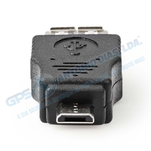 [NEDIS-CCGP60901BK] Adaptador Nedis Micro USB - USB A Fêmea