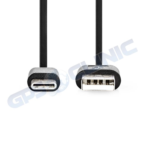 [NEDIS-CCGL60600BK20] Cabo Nedis USB Type C 2m 