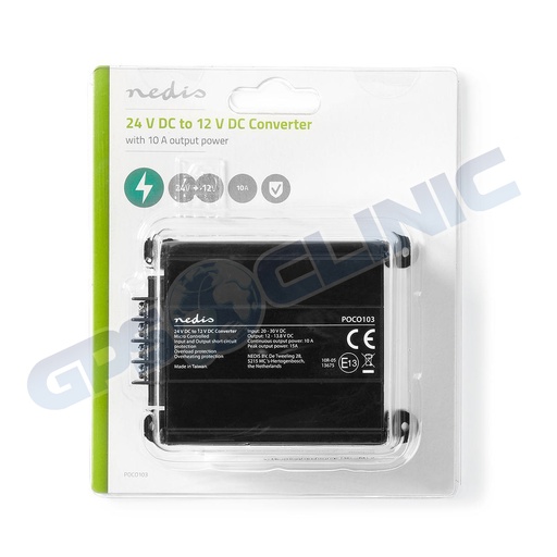 [NEDIS-POCO103] Transformador de Corrente 24v-12v 10A