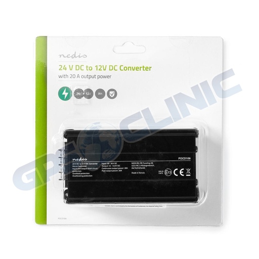 [NEDIS-POCO106] Transformador de Corrente 24v-12v 20A