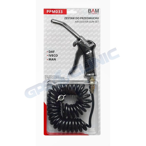 [BAM-PPM033] KIT Pistola de ar p/ cabine- DAF, IVECO, MAN