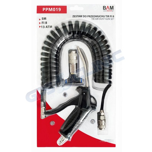 [BAM-PPM019] KIT Pistola de ar p/ cabine- 13 atm 3/8"-6-6mm